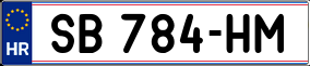 Trailer License Plate